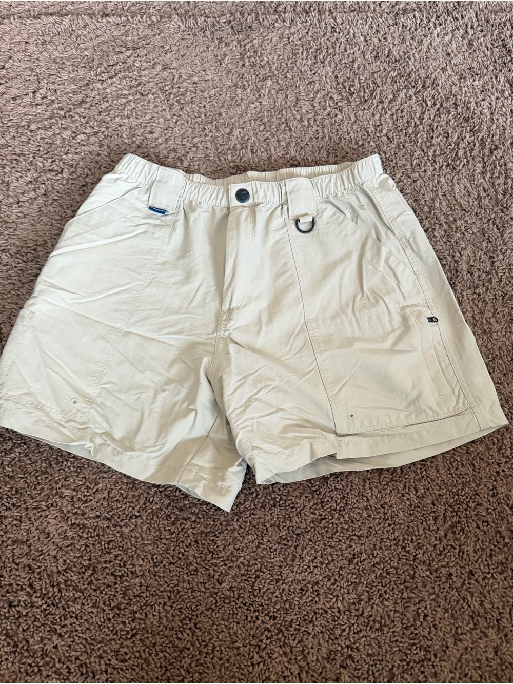 chubbies Cream Lightweight Cargo Shorts